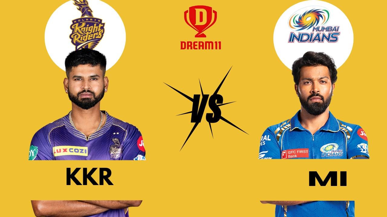 KKR VS MI TODAY DREAM 11 PREDICTION,PITCH REPORT AND WEATHER REPORT